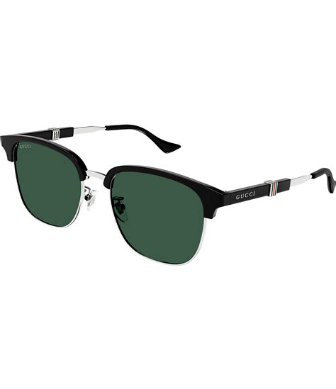 gucci round frame glasses men|Gucci 55mm round sunglasses.